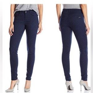 Scotch and soda Midrise skinny with star shaped polkadots